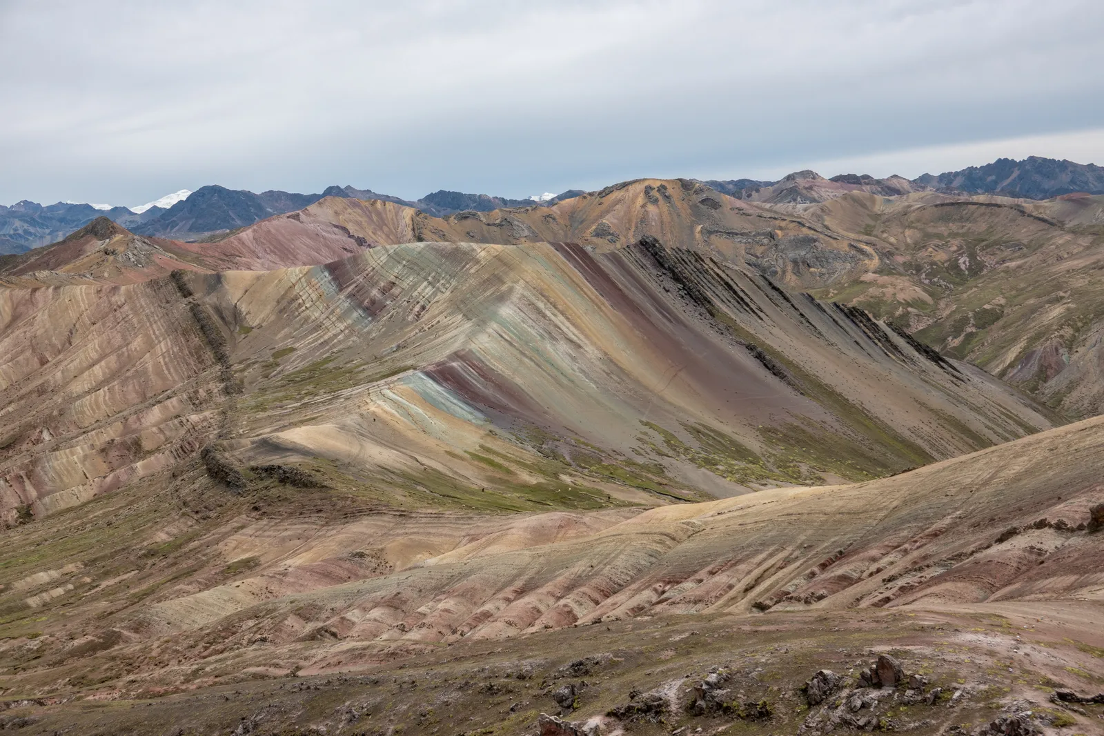 Laderas multicolores de la cordillera de Palccoyo, Cusco